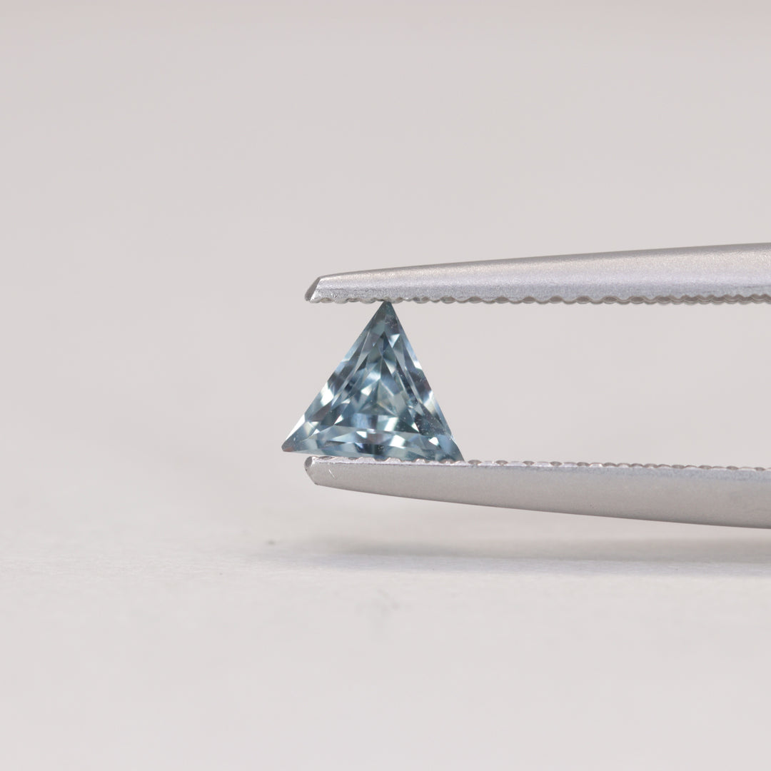 0.50ct Trilliant Cut Geometric Denim Blue Sapphire, Set of 3