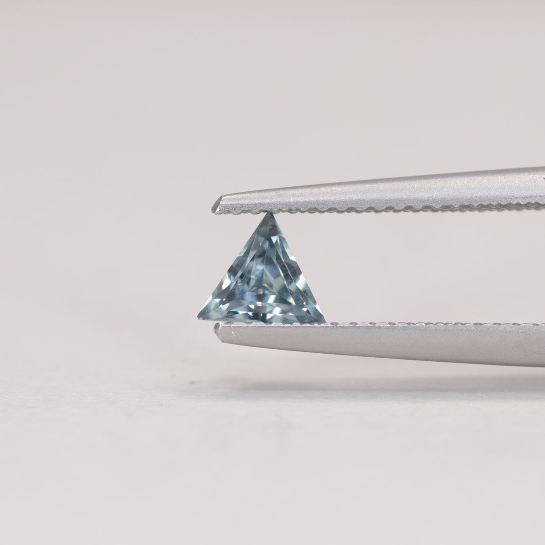 0.50ct Trilliant Cut Geometric Denim Blue Sapphire, Set of 3