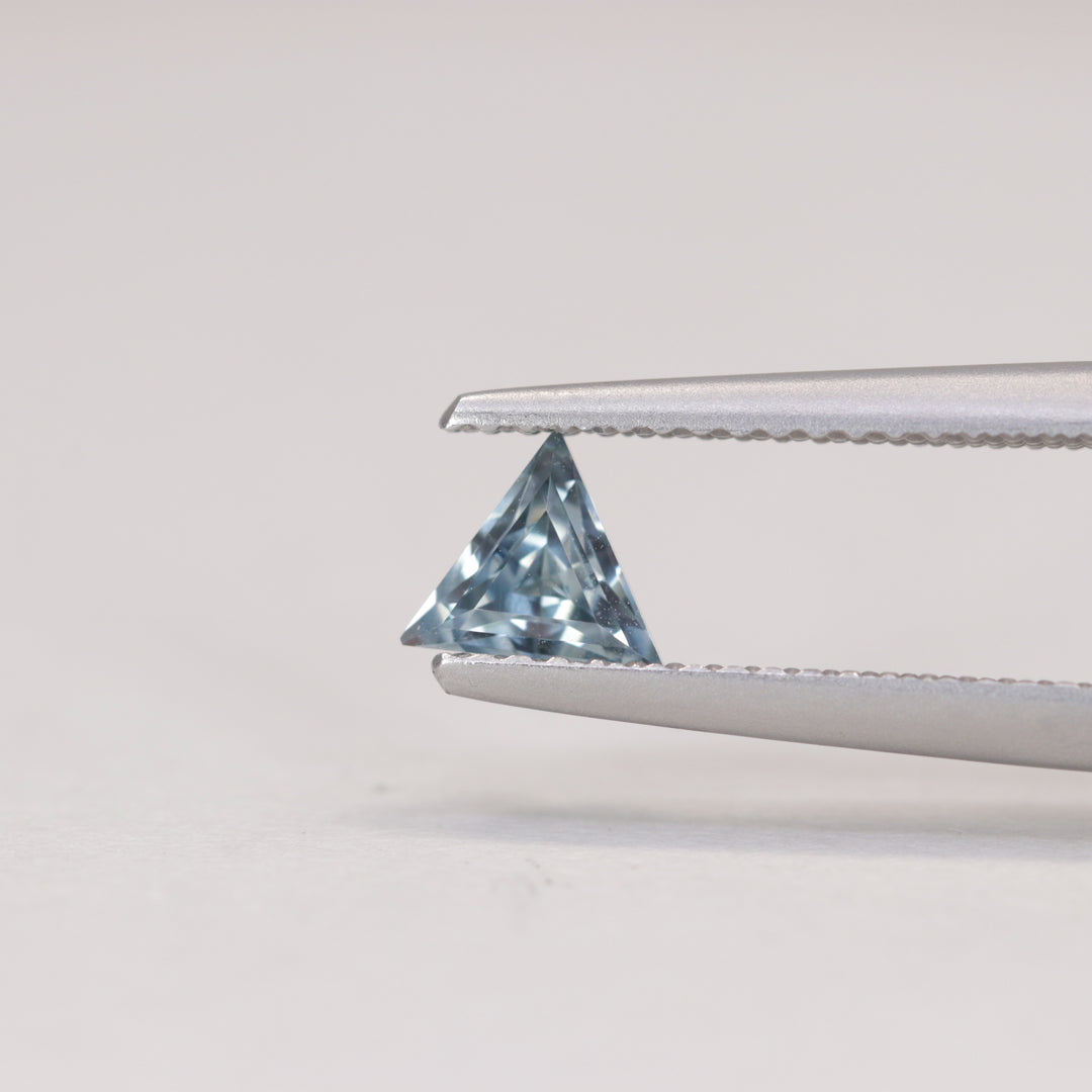 0.50ct Trilliant Cut Geometric Denim Blue Sapphire, Set of 3