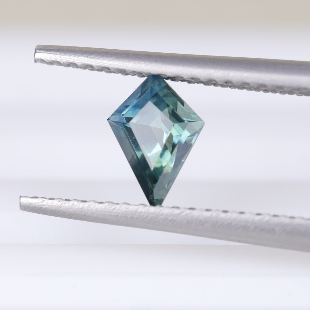 0.52ct Kite Cut Montana Blue Teal Sapphire Loose Gemstones