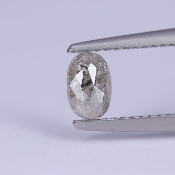 0.53ct Oval Cut Salt and Pepper Diamond Loose Gemstones