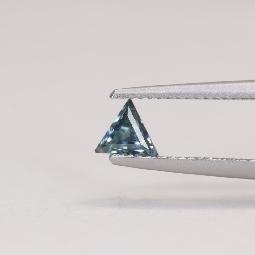 0.50ct Trilliant Cut Geometric Denim Blue Sapphire, Set of 3