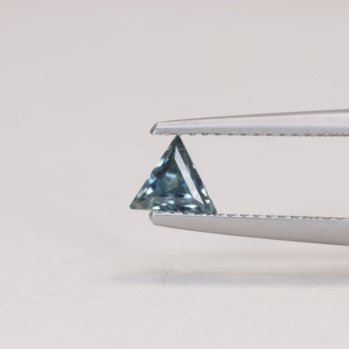 0.50ct Trilliant Cut Geometric Denim Blue Sapphire, Set of 3