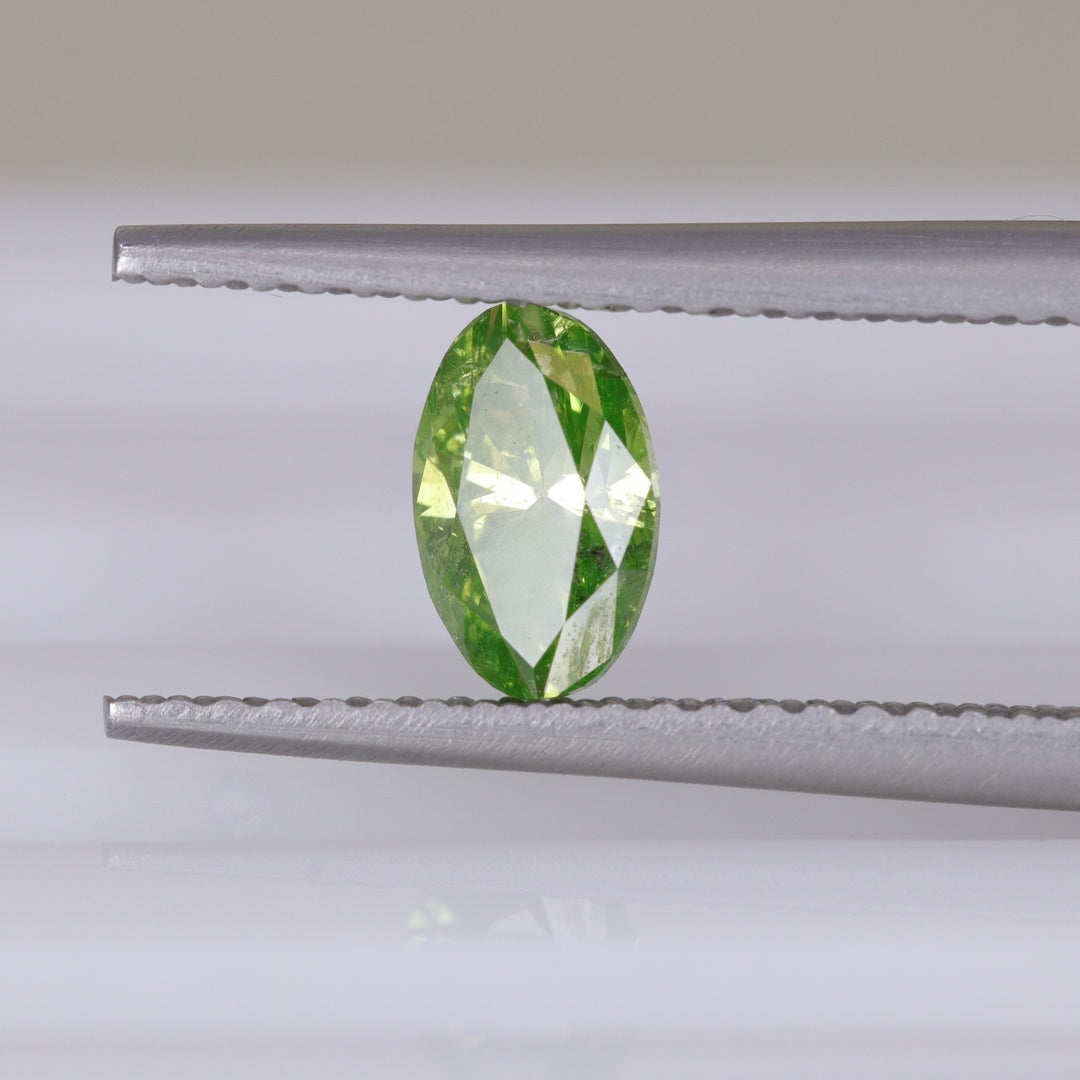 Green Diamond | 0.53ct Marquise Oval Cut