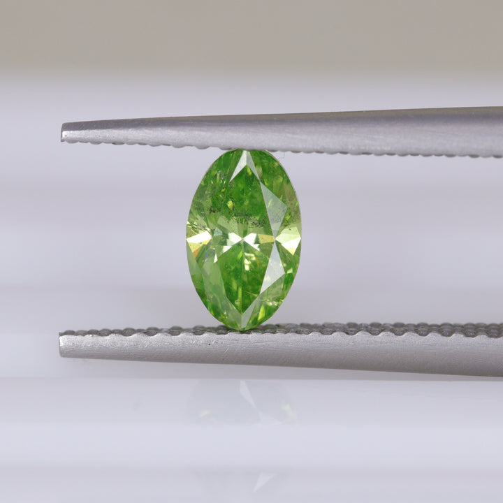 Green Diamond | 0.53ct Marquise Oval Cut