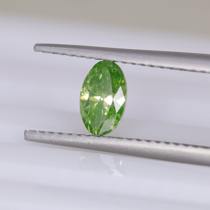 Green Diamond | 0.53ct Marquise Oval Cut