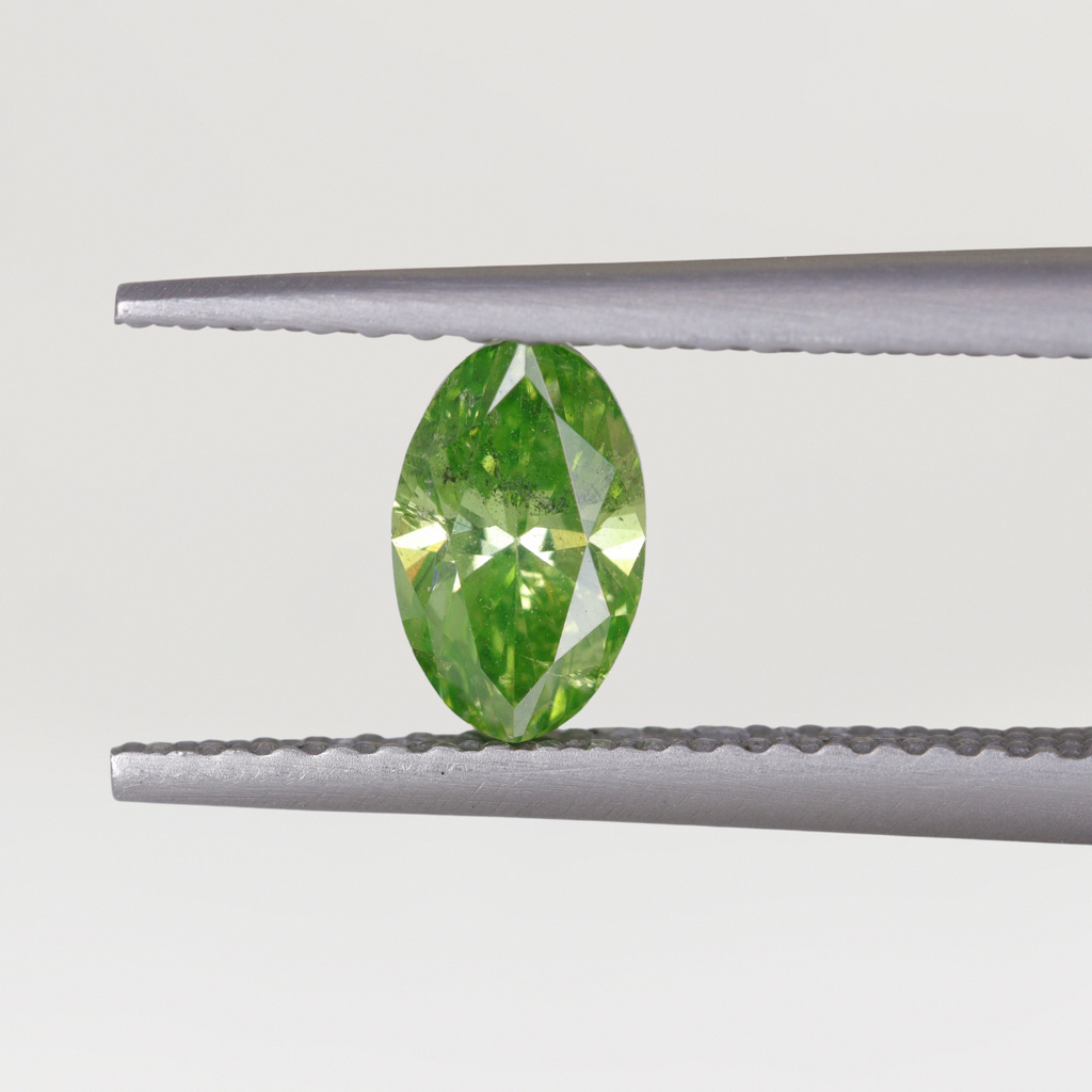 Green Diamond | 0.53ct Marquise Oval Cut