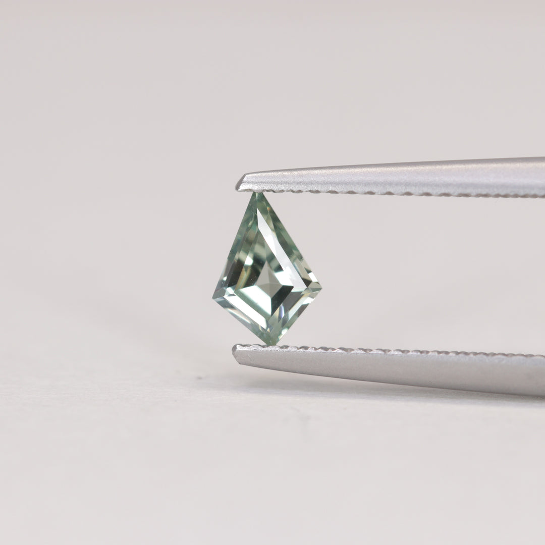 0.55ct Kite Cut Montana Pale Blue Green Lagoon Teal Sapphire Loose Gemstones