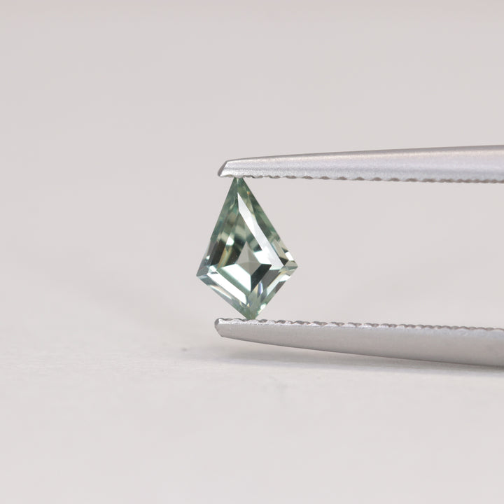 0.55ct Kite Cut Montana Pale Blue Green Lagoon Teal Sapphire Loose Gemstones