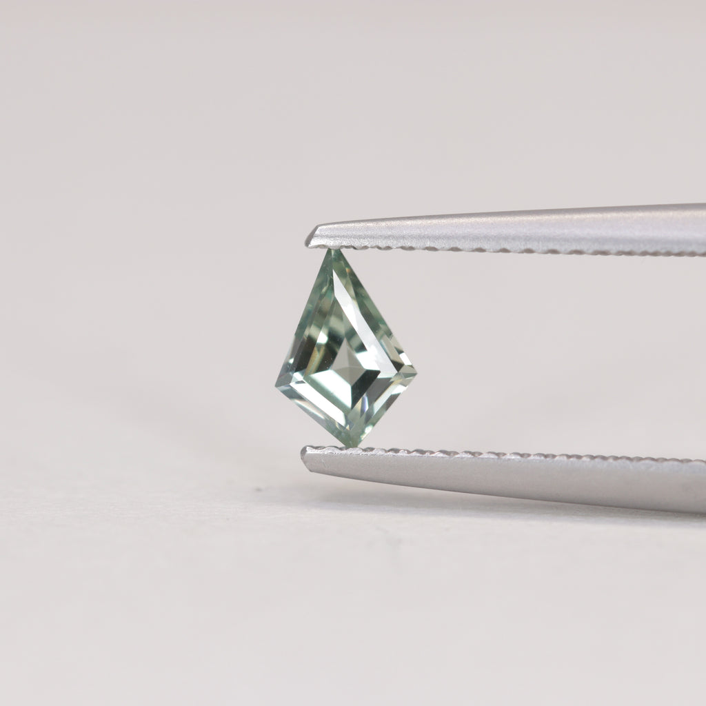 0.55ct Kite Cut Montana Pale Blue Green Lagoon Teal Sapphire Loose Gemstones