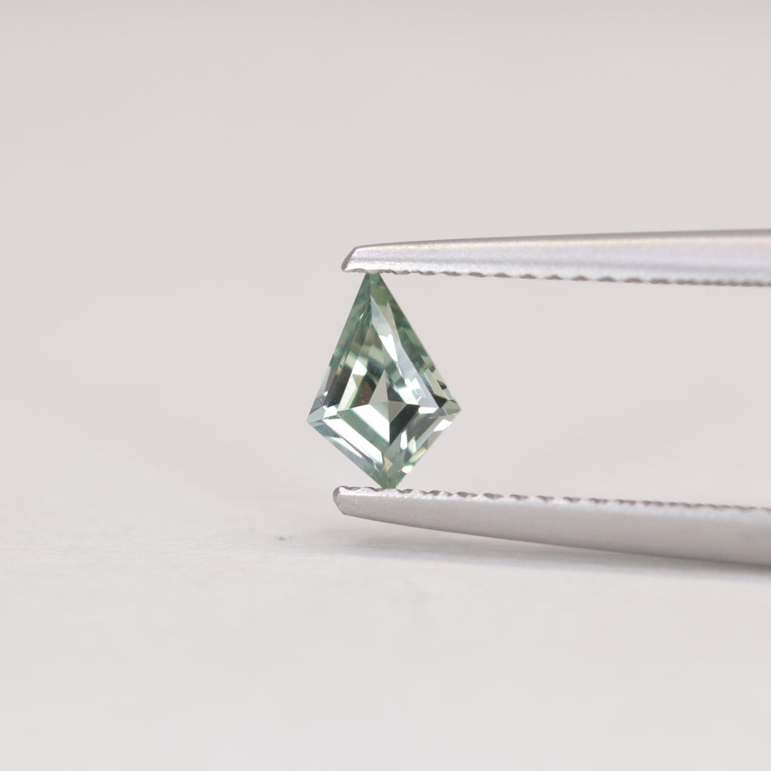 0.55ct Kite Cut Montana Pale Blue Green Lagoon Teal Sapphire Loose Gemstones