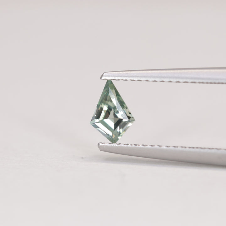 0.55ct Kite Cut Montana Pale Blue Green Lagoon Teal Sapphire Loose Gemstones
