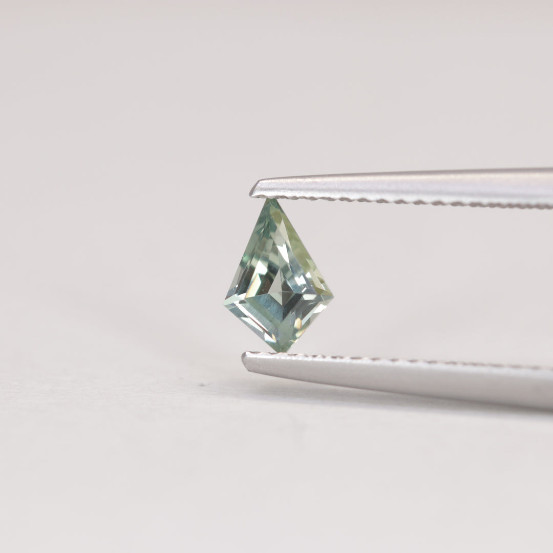 0.55ct Kite Cut Montana Pale Blue Green Lagoon Teal Sapphire Loose Gemstones