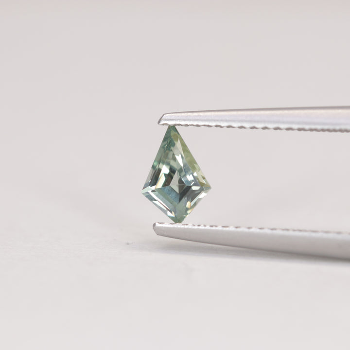0.55ct Kite Cut Montana Pale Blue Green Lagoon Teal Sapphire Loose Gemstones
