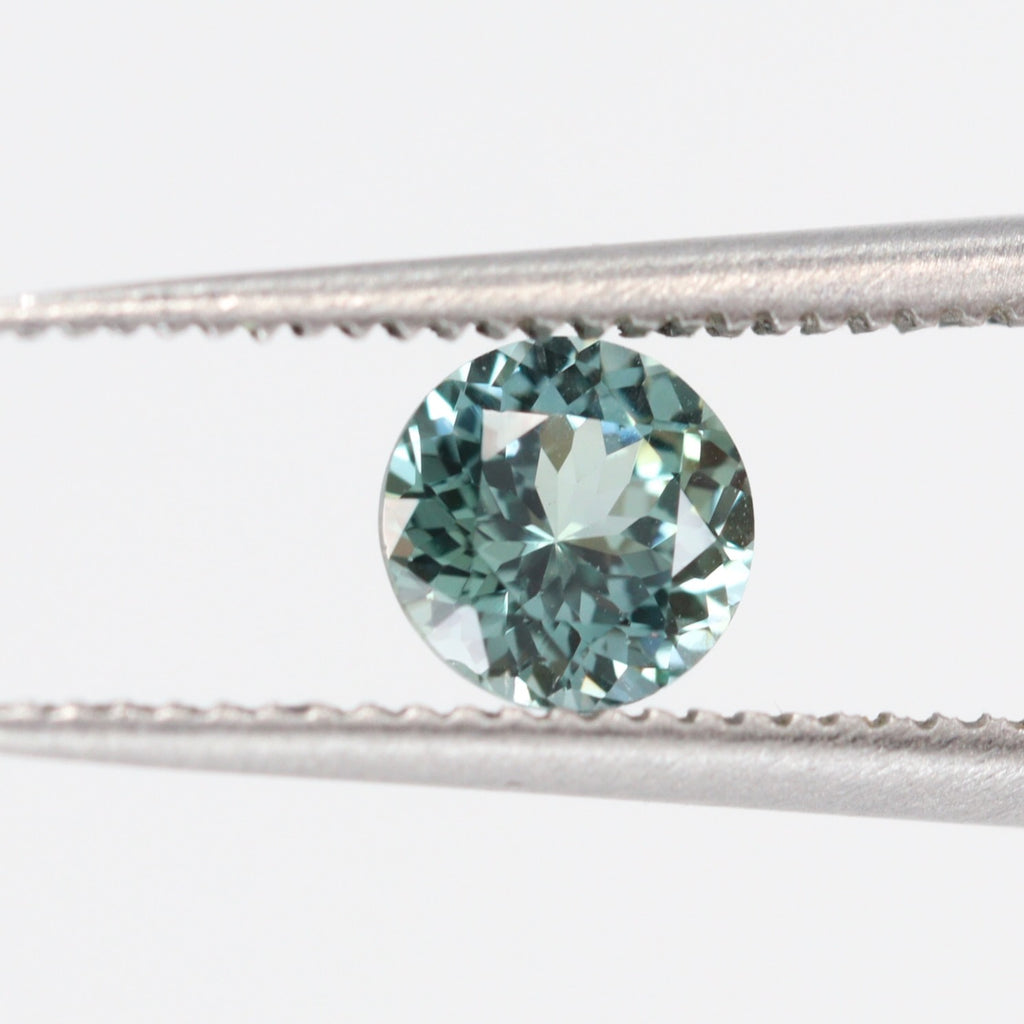 Teal Sapphire | 0.56ct Round Brilliant Cut, Loose Gemstone Loose Gemstones