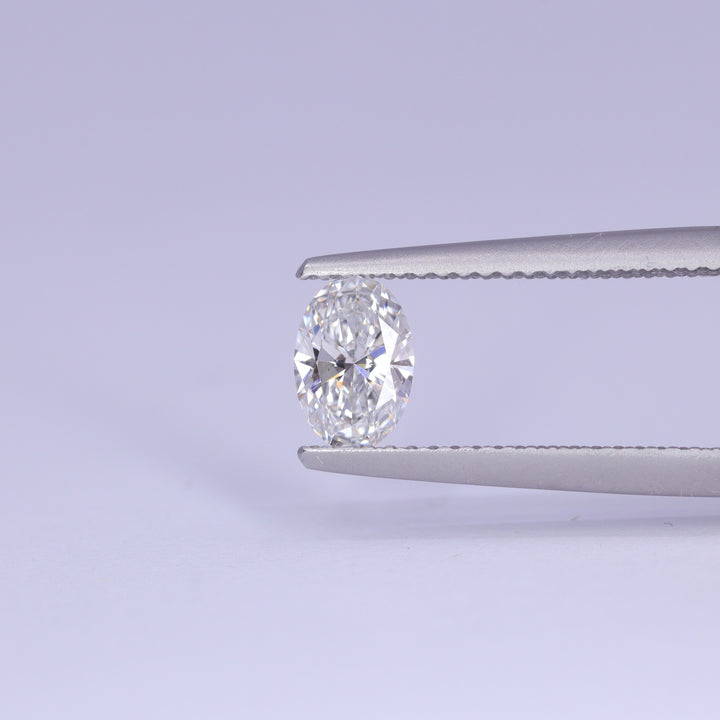 0.60ct Oval Cut Lab Grown Diamond E VS2, IGI Certified