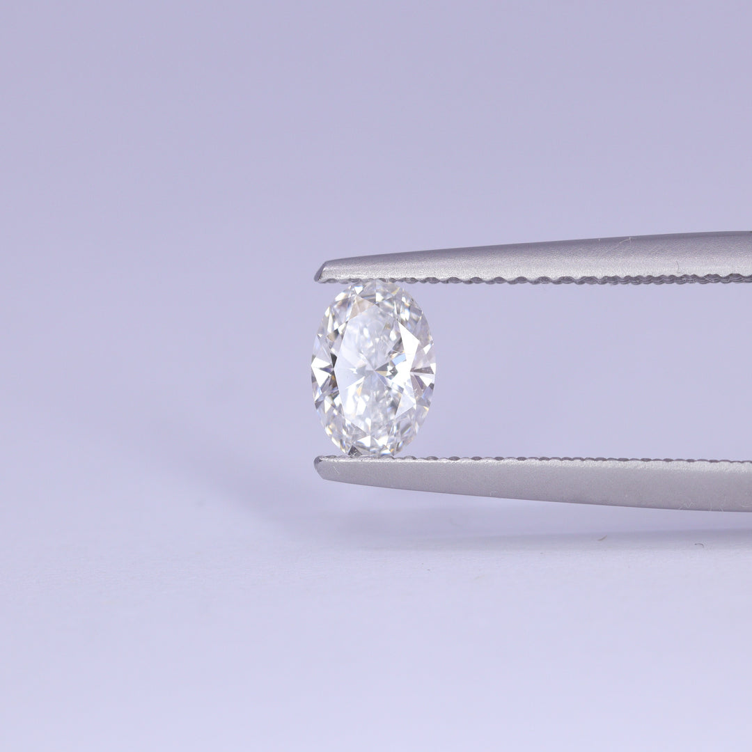 0.60ct Oval Cut Lab Grown Diamond E VS2, IGI Certified