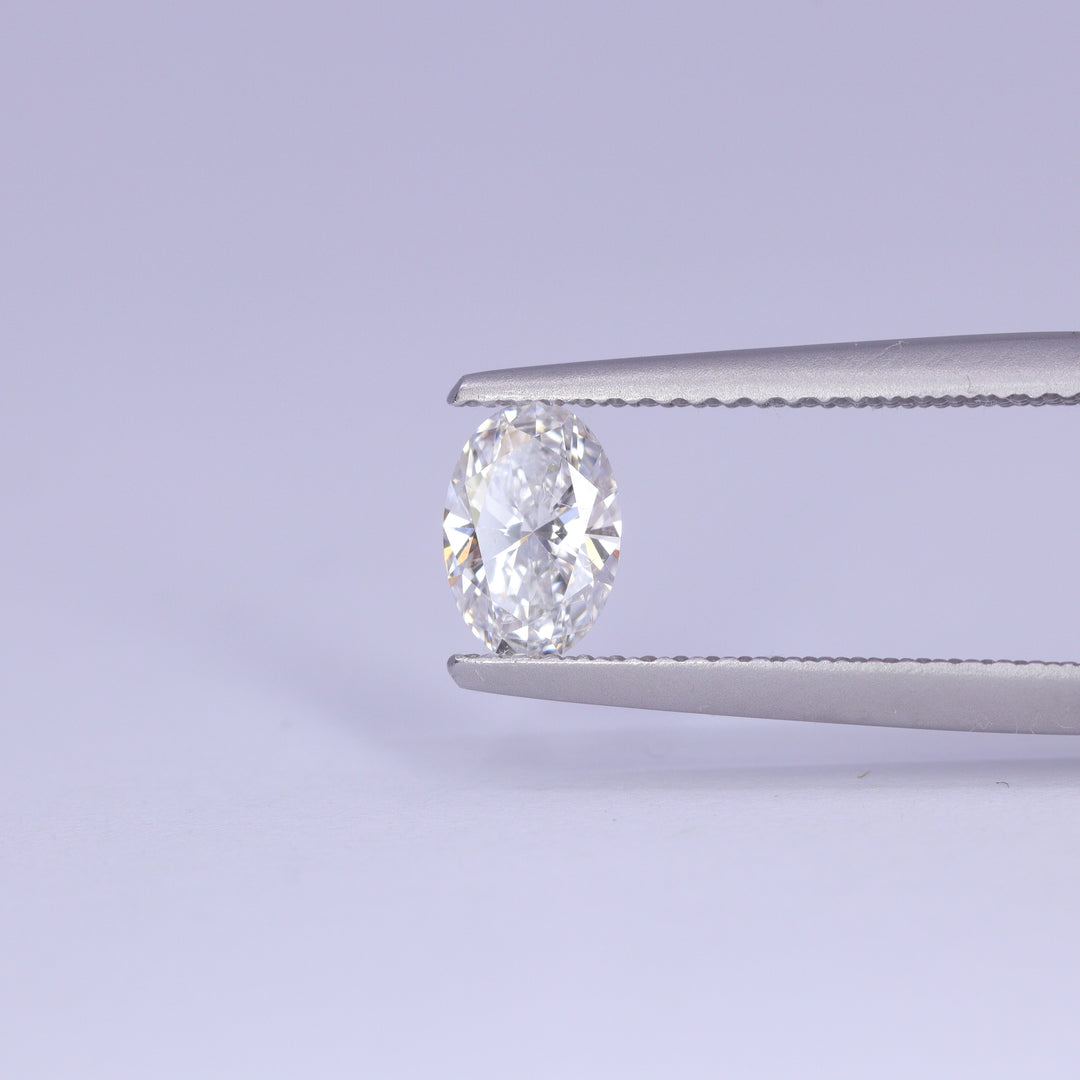 0.60ct Oval Cut Lab Grown Diamond E VS2, IGI Certified