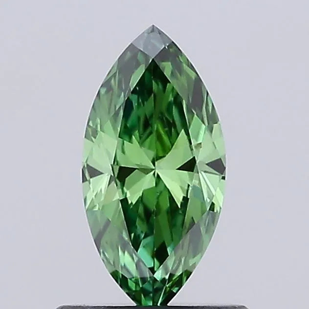 0.62ct Marquise Lab Grown Diamond (Colour Fancy Vivid Green, Clarity VVS2, IGI Certified) diamond