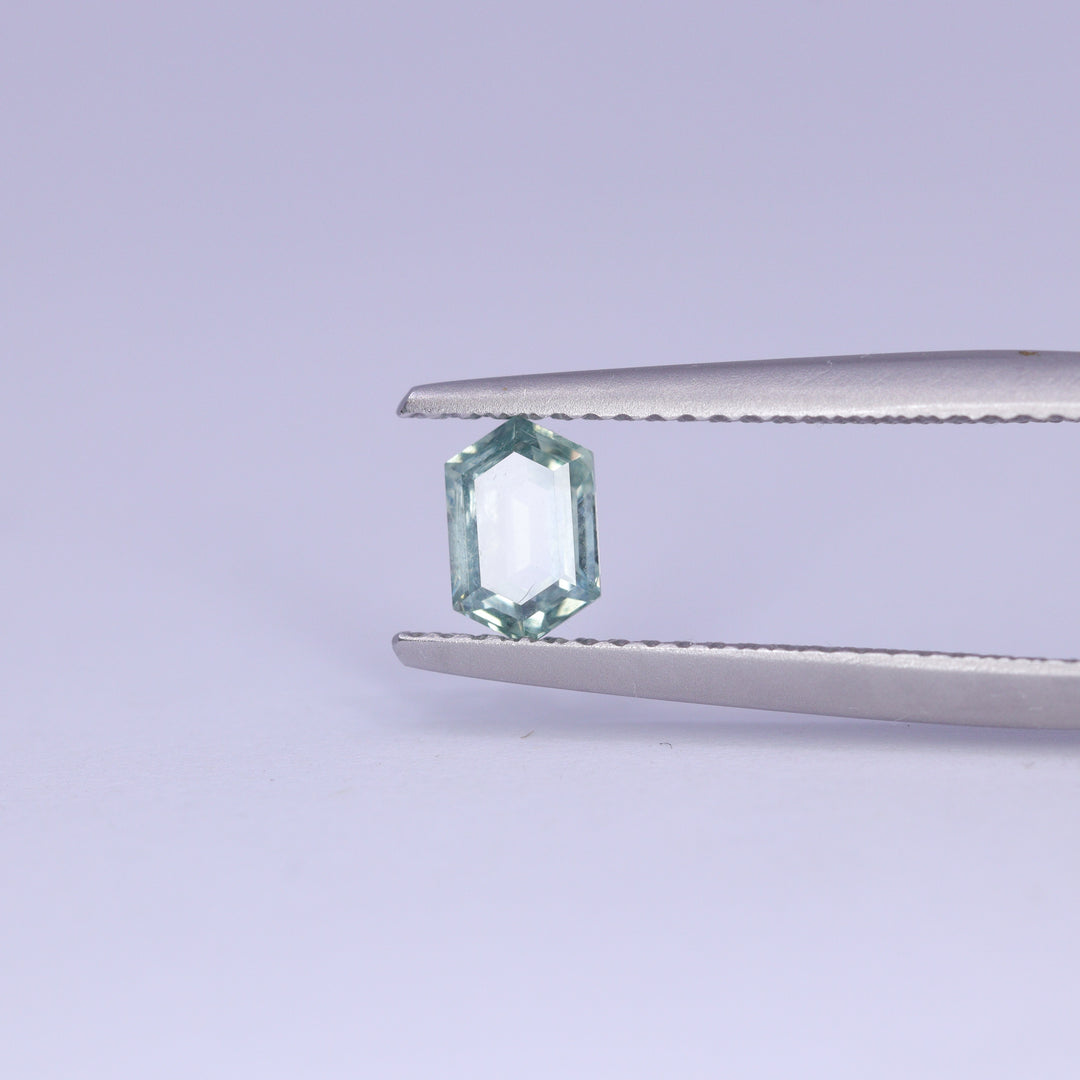 0.64ct Hexagon Cut Montana Sapphire Loose Gemstones