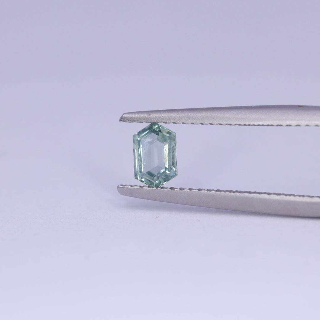 0.64ct Hexagon Cut Montana Sapphire Loose Gemstones