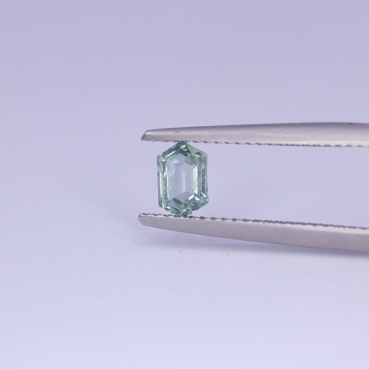 0.64ct Hexagon Cut Montana Sapphire Loose Gemstones