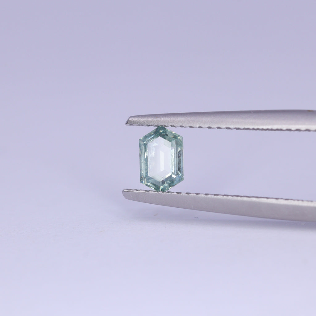 0.64ct Hexagon Cut Montana Sapphire Loose Gemstones