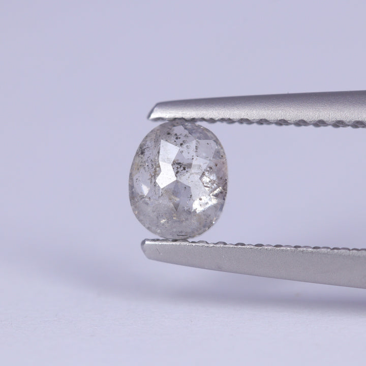 0.66ct Oval Cut Salt and Pepper Diamond Loose Gemstones