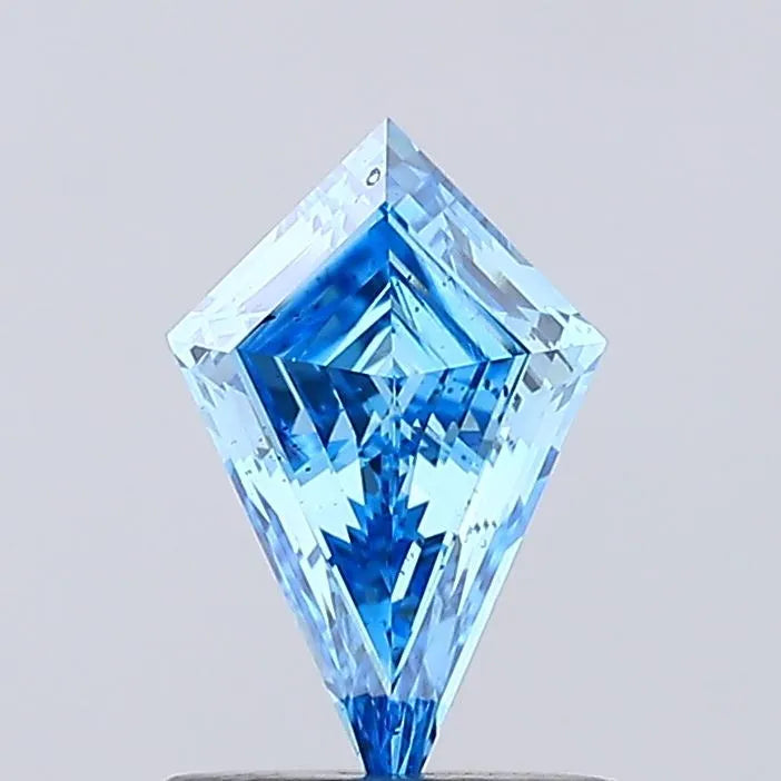 0.71ct Kite Lab Grown Diamond (Colour Fancy Vivid Blue, Clarity VS2, IGI Certified)