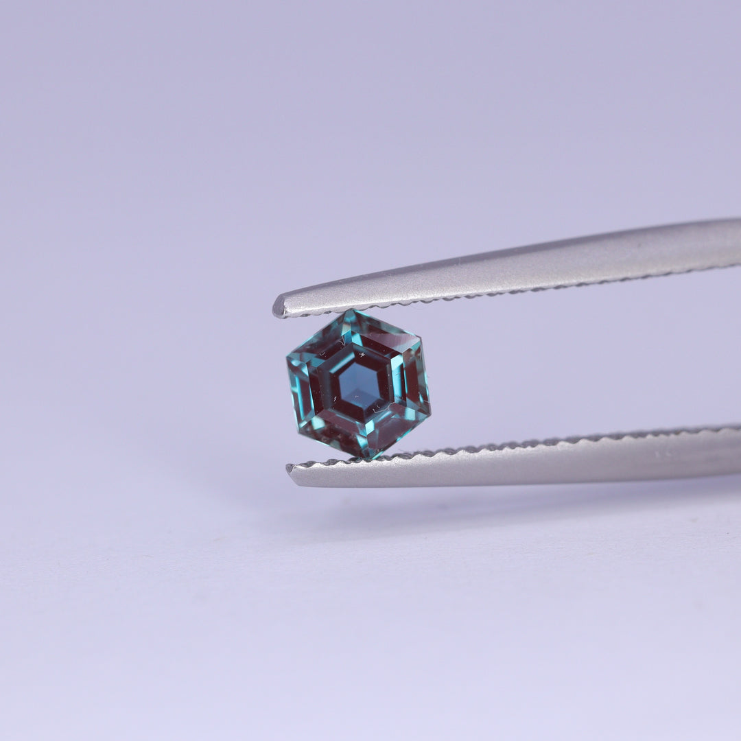 0.76ct Hexagon Cut Lab-Grown Alexandrite Loose Gemstones