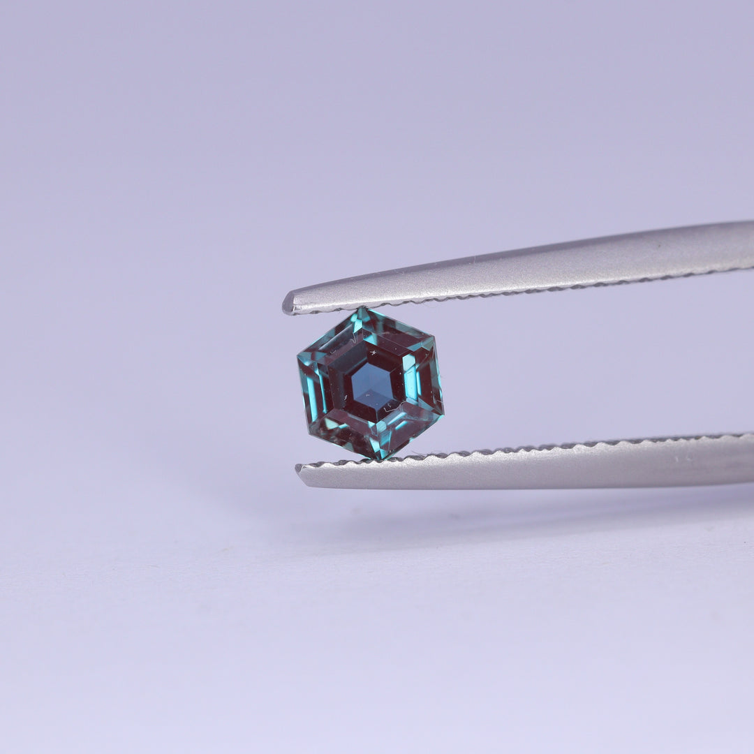 0.76ct Hexagon Cut Lab-Grown Alexandrite Loose Gemstones