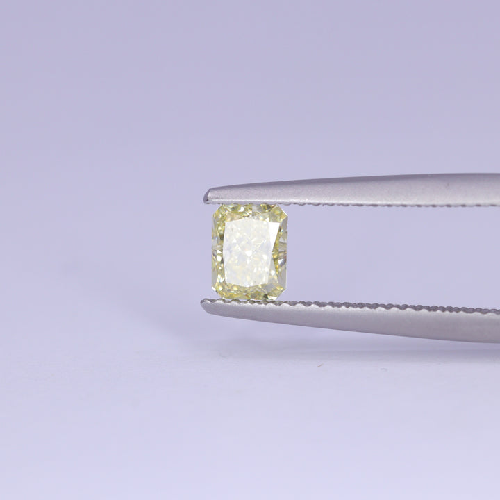 0.76ct Radiant Cut Natural Yellow Diamond, GIA Certified Loose Gemstones