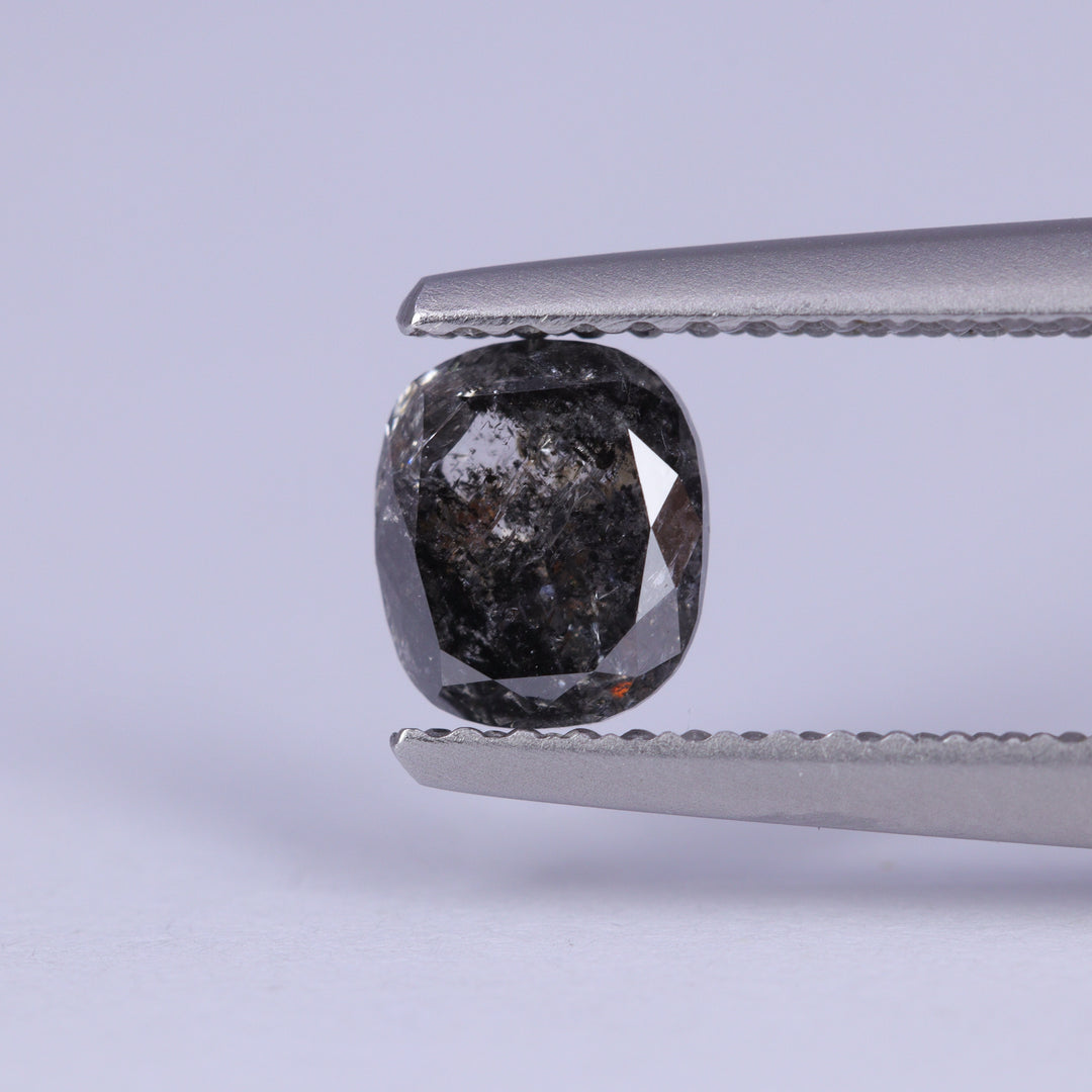 0.78ct Oval Cushion Cut Salt and Pepper Diamond Loose Gemstones