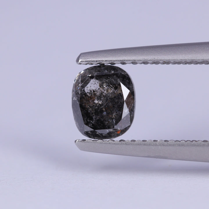 0.78ct Oval Cushion Cut Salt and Pepper Diamond Loose Gemstones