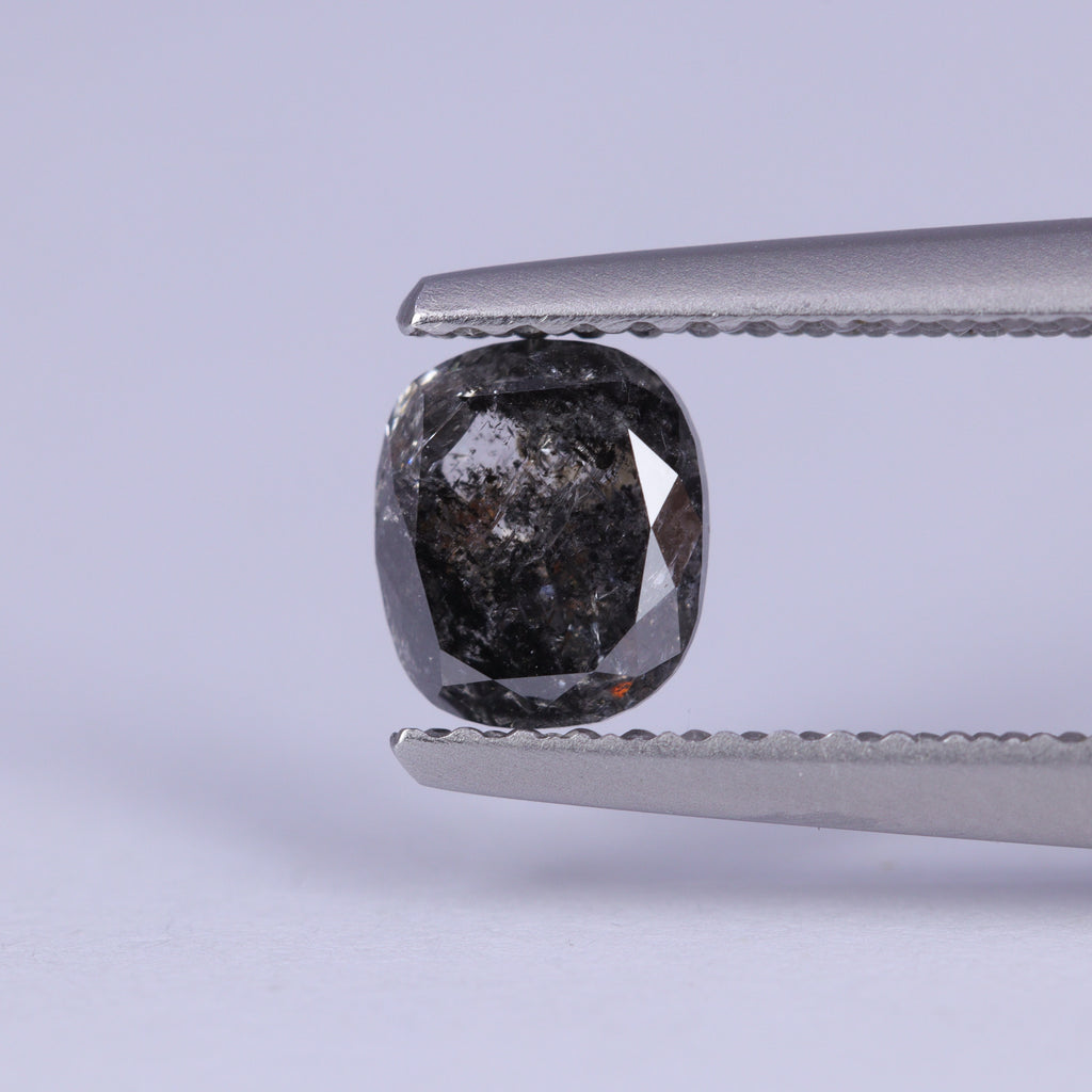 0.78ct Oval Cushion Cut Salt and Pepper Diamond Loose Gemstones