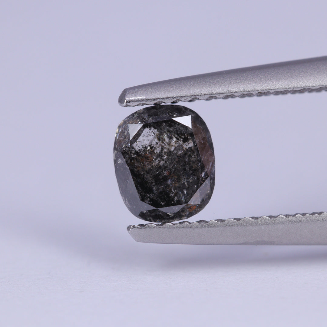 0.78ct Oval Cushion Cut Salt and Pepper Diamond Loose Gemstones