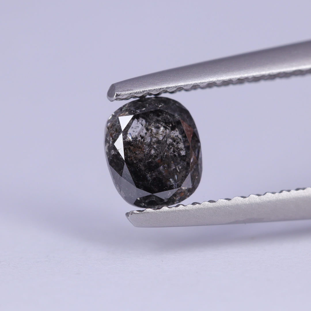 0.78ct Oval Cushion Cut Salt and Pepper Diamond Loose Gemstones