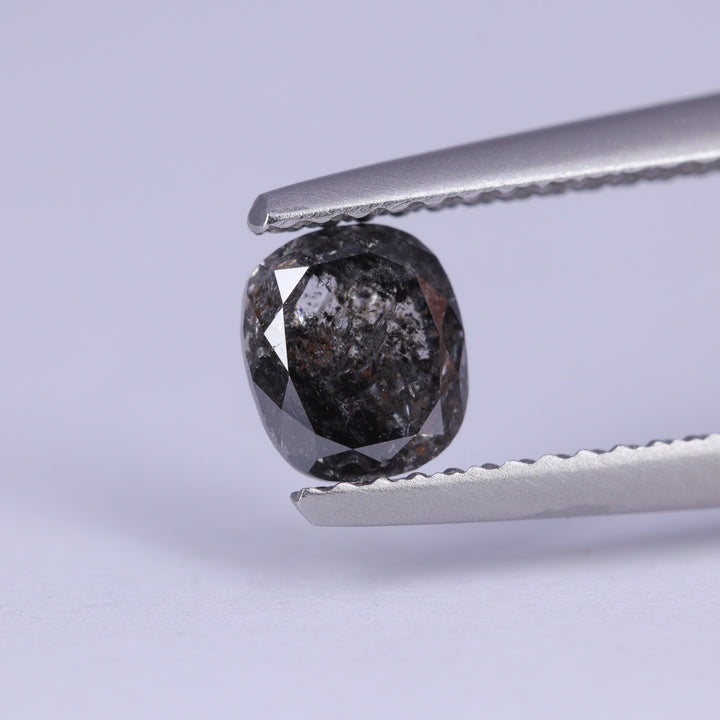 0.78ct Oval Cushion Cut Salt and Pepper Diamond Loose Gemstones