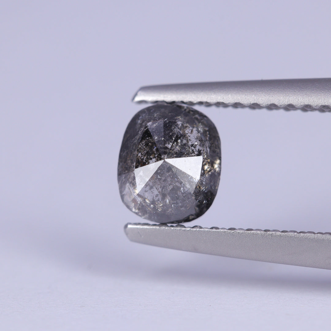 0.78ct Oval Cushion Cut Salt and Pepper Diamond Loose Gemstones