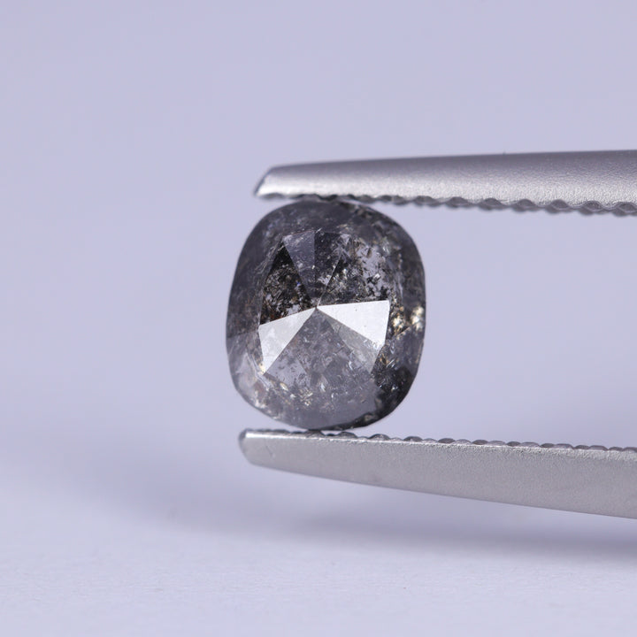 0.78ct Oval Cushion Cut Salt and Pepper Diamond Loose Gemstones