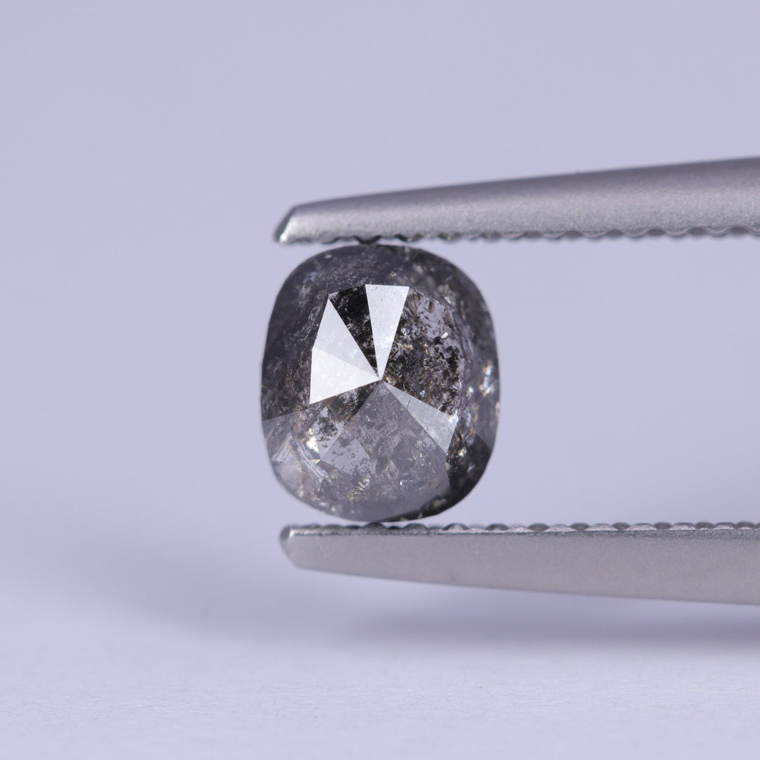0.78ct Oval Cushion Cut Salt and Pepper Diamond Loose Gemstones