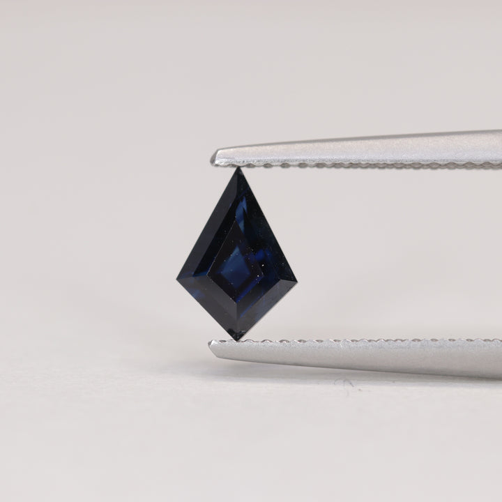 0.81ct Kite Cut Dark Blue Sapphire
