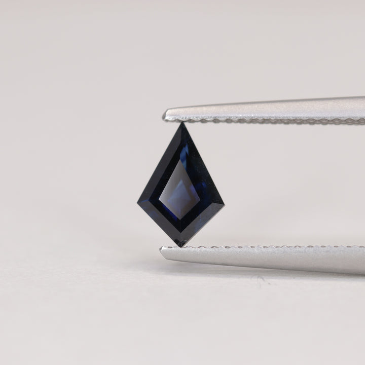 0.81ct Kite Cut Dark Blue Sapphire
