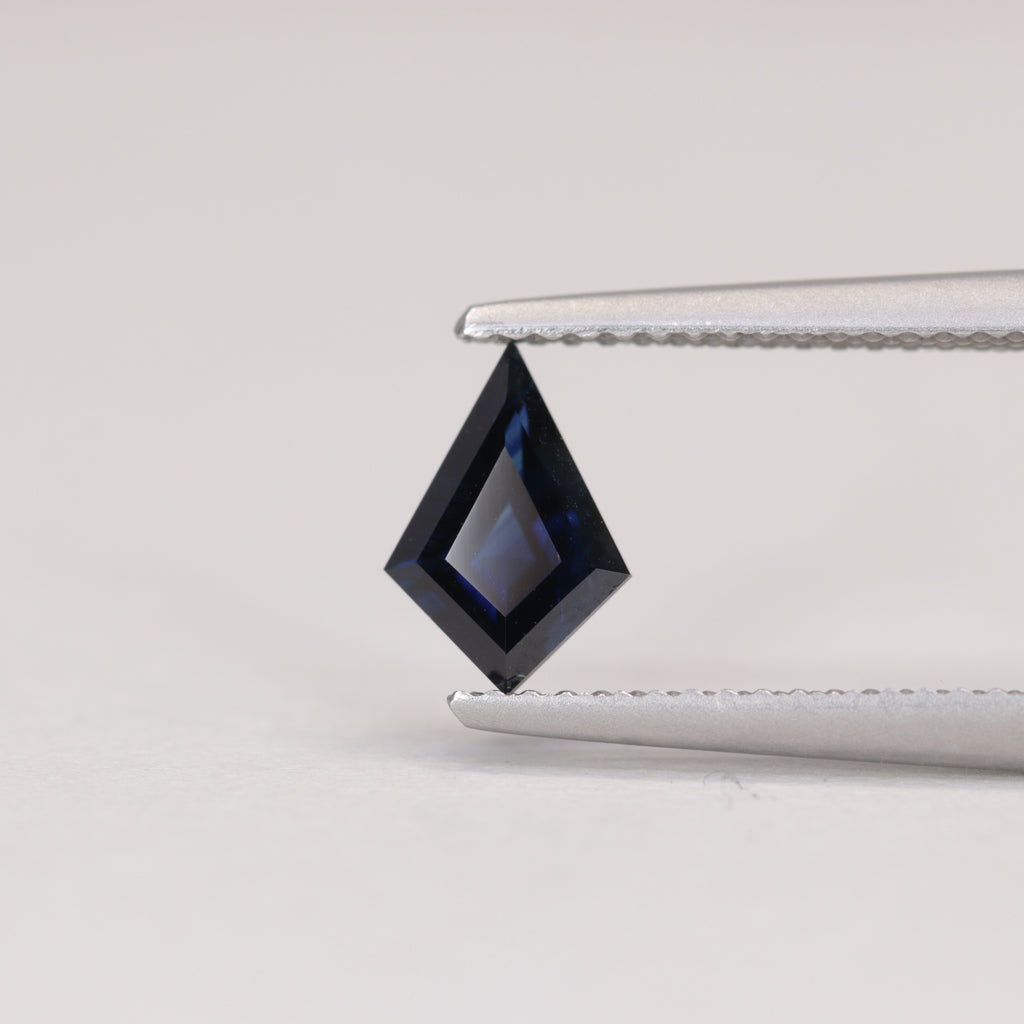 0.81ct Kite Cut Dark Blue Sapphire Loose Gemstones