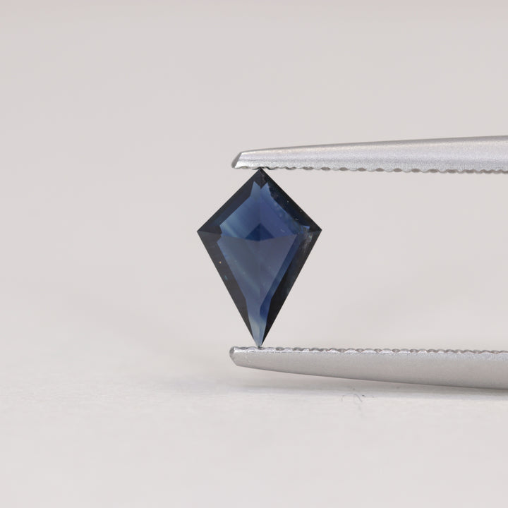 0.81ct Kite Cut Dark Blue Sapphire