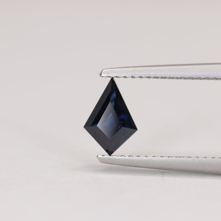 0.81ct Kite Cut Dark Blue Sapphire