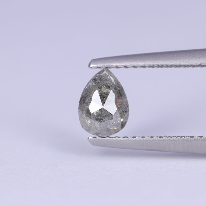 0.87ct Pear Cut Salt and Pepper Diamond Loose Gemstones