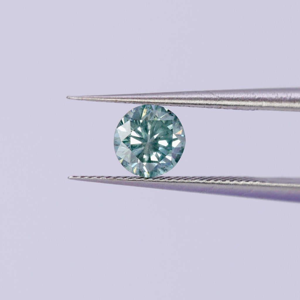 Blue diamond | 0.90ct Round brilliant cut Loose Gemstone