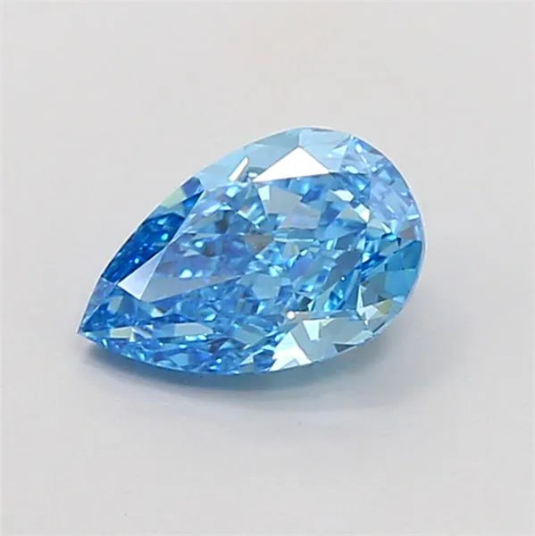 0.95ct Pear Lab Grown Diamond (Colour Fancy Vivid Blue, Clarity VS1, IGI Certified)