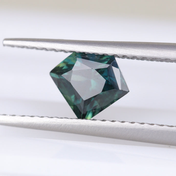 Geometric Teal Sapphires - Available for Custom Engagement Rings